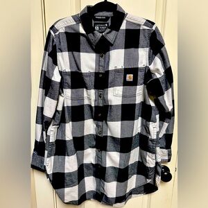 Men’s Carhartt Flannel Long Sleeve Shirt with Pockets. Size XL